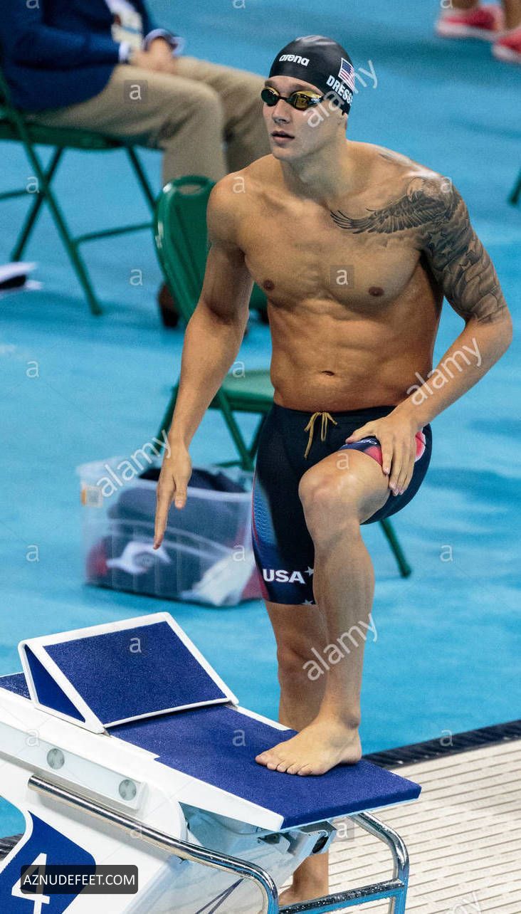 Caeleb Dressel Feet Aznudefeet Men