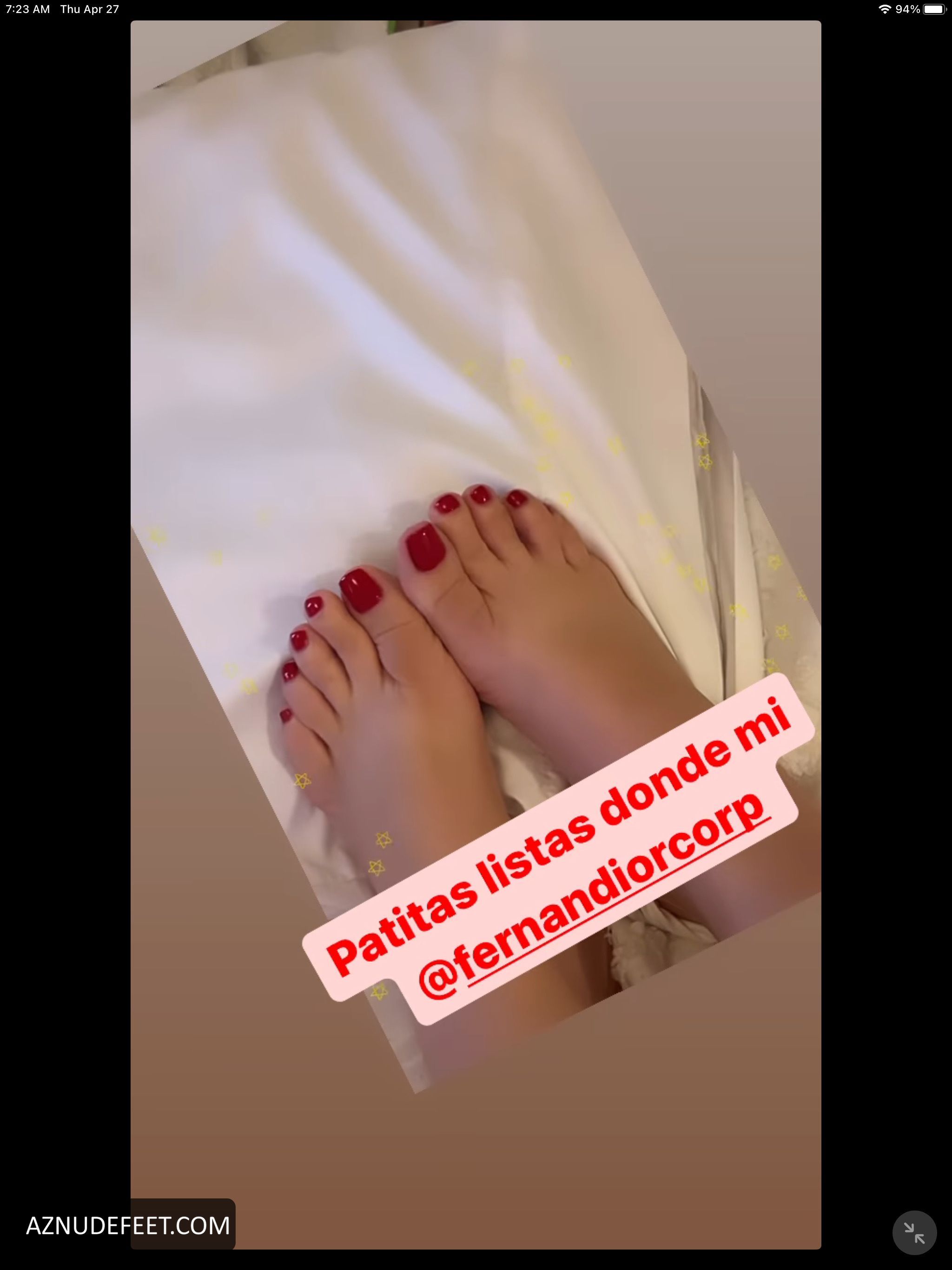 DANIELA NAVARRO Feet - AZNudeFeet